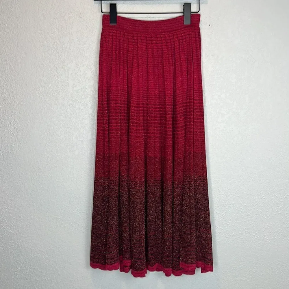 New ULLA JOHNSON Billie Gradient Pleated Skirt XS